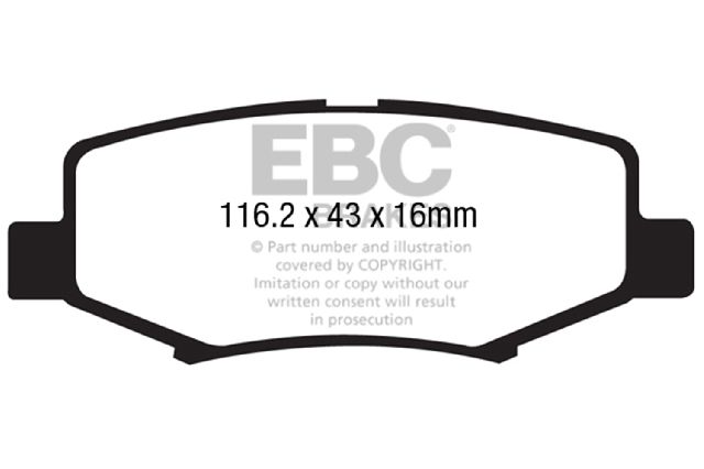 2007-2011 Dodge Nitro Disc Brake Pad Set - Rear (EBC Brakes)