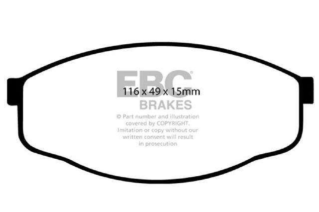 1993 Toyota T100 Disc Brake Pad Set - Front (EBC Brakes)