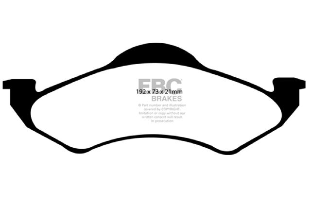 2000-2002 Dodge Durango Disc Brake Pad Set - Front (EBC Brakes)
