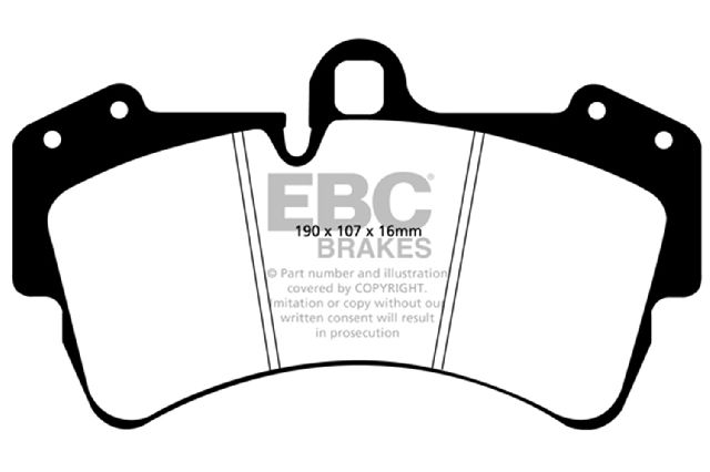 2007-2015 Audi Q7 Disc Brake Pad Set - Front (EBC Brakes)