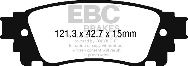 2018-2022 Toyota C-HR Disc Brake Pad Set - Rear (EBC Brakes)