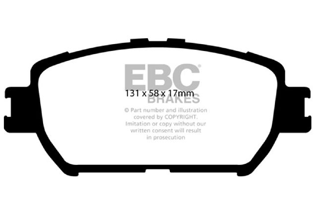 2009-2015 Lexus IS250 Disc Brake Pad Set - Front (EBC Brakes)