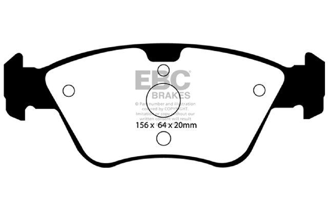 1998-2002 Mercedes-Benz CLK320 Disc Brake Pad Set - Front (EBC Brakes)