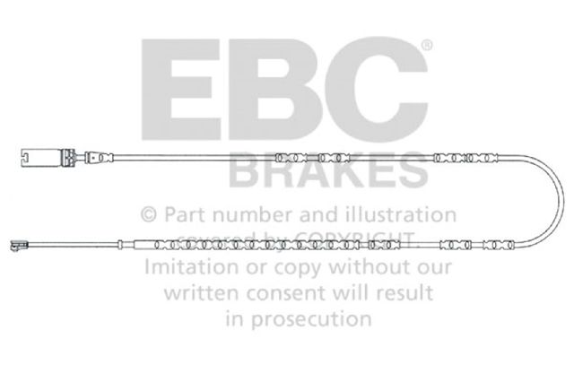 2010-2012 BMW 335i xDrive Disc Brake Pad Wear Sensor - Rear (EBC Brakes)