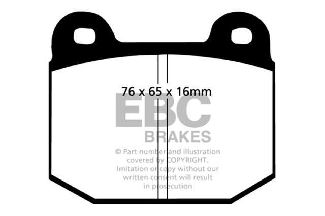 1977-1979 BMW 320i Disc Brake Pad Set - Front (EBC Brakes)