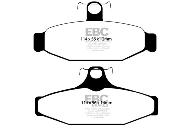 1989-1997 Pontiac Firebird Disc Brake Pad Set - Rear (EBC Brakes)