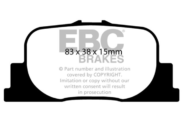 2000-2001 Lexus ES300 Disc Brake Pad Set - Rear (EBC Brakes)