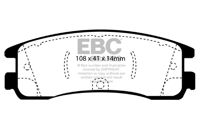 2004-2005 Buick Century Disc Brake Pad Set - Rear (EBC Brakes)
