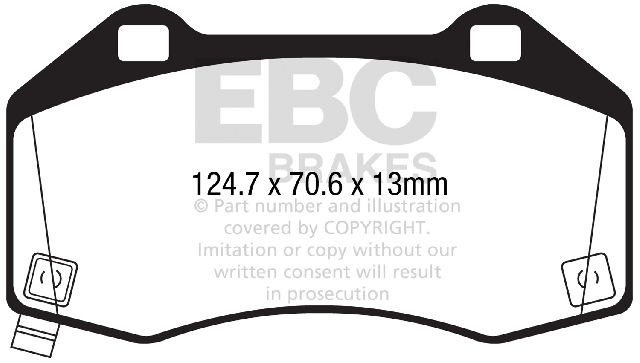 2015-2023 Mazda MX-5 Miata Disc Brake Pad Set -  or Front (EBC Brakes)