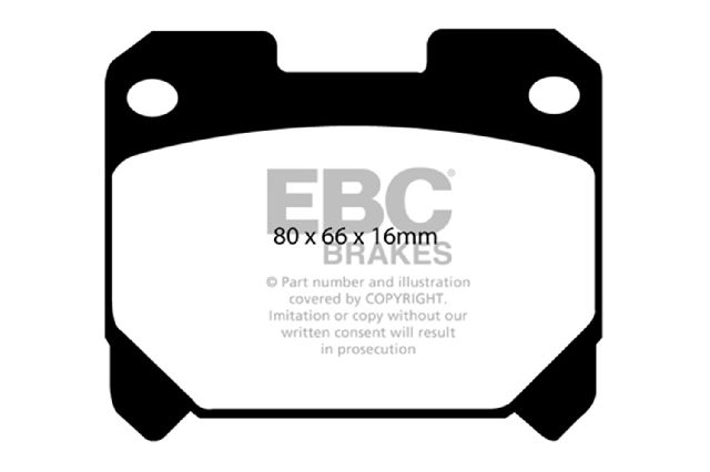 1993-1998 Toyota Supra Disc Brake Pad Set - Rear (EBC Brakes)