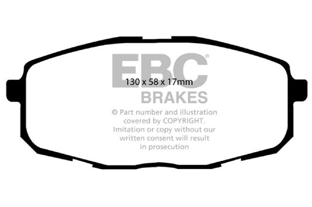2014-2019 Kia Soul Disc Brake Pad Set - Front (EBC Brakes)