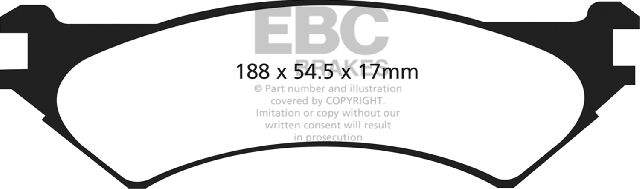 2003-2007 Ford E-250 Disc Brake Pad Set - Rear (EBC Brakes)