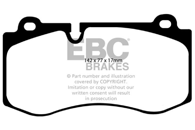 2007-2013 Mercedes-Benz S600 Disc Brake Pad Set - Front (EBC Brakes)