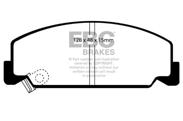 1988-2001 Honda Civic Disc Brake Pad Set - Front (EBC Brakes)