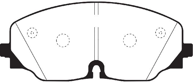 2018-2023 Volkswagen Atlas Disc Brake Pad Set -  or Front (EBC Brakes)