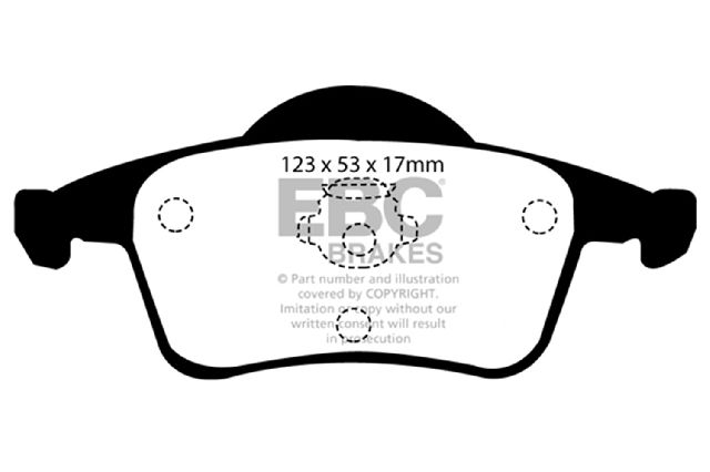 1999-2005 Volvo S80 Disc Brake Pad Set - Rear (EBC Brakes)