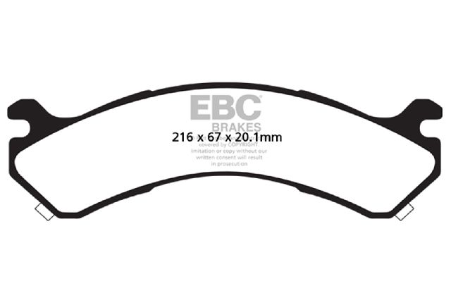 2001-2006 GMC Sierra 3500 Disc Brake Pad Set - Rear (EBC Brakes)
