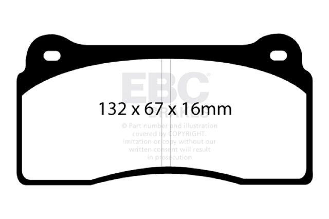 2003-2006 Jaguar XK8 Disc Brake Pad Set - Front (EBC Brakes)