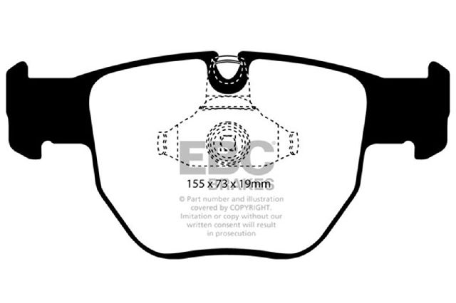 2003-2004 Land Rover Range Rover Disc Brake Pad Set - Front (EBC Brakes)