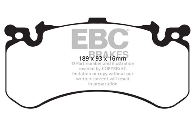 2013-2018 Audi S6 Disc Brake Pad Set - Front (EBC Brakes)