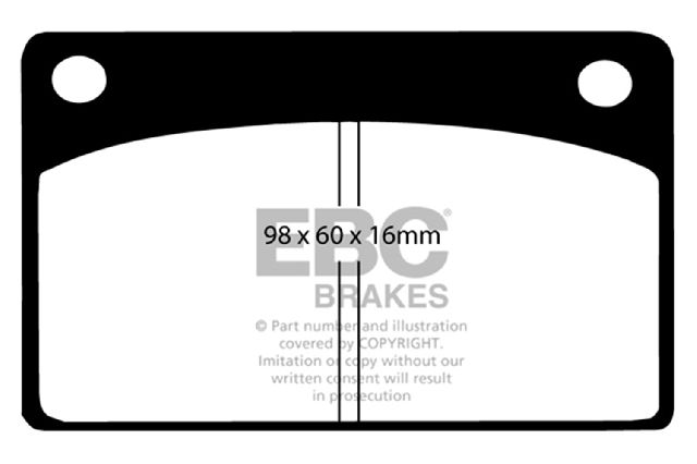 1969-1975 Volvo 164 Disc Brake Pad Set - Front (EBC Brakes)