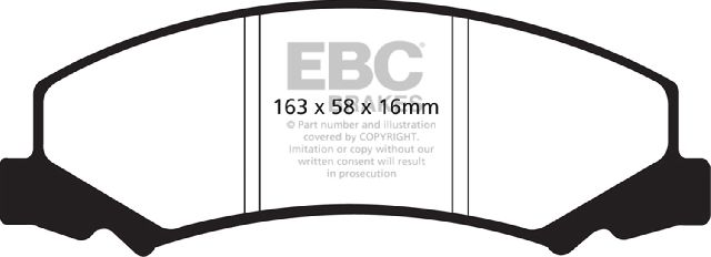 2006-2007 Chevrolet Monte Carlo Disc Brake Pad Set - Front (EBC Brakes)