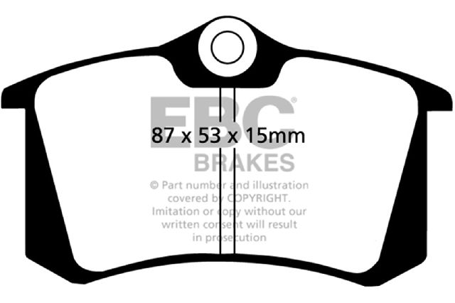 1998-2004 Audi A6 Disc Brake Pad Set - Rear (EBC Brakes)