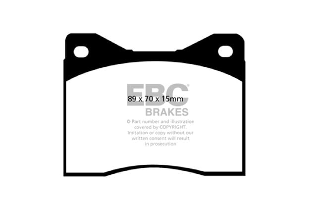 1979-1986 Maserati Quattroporte Disc Brake Pad Set - Front (EBC Brakes)