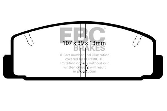 2003-2005 Mazda 6 Disc Brake Pad Set - Rear (EBC Brakes)