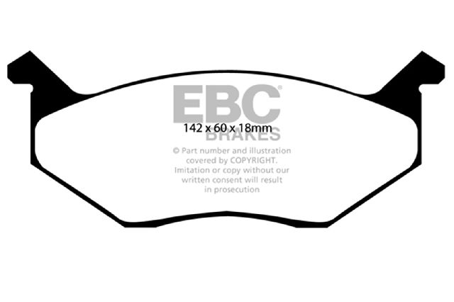 1973-1975 Dodge Dart Disc Brake Pad Set - Front (EBC Brakes)