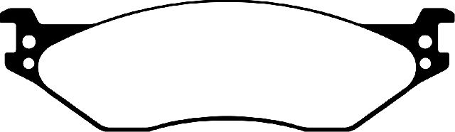 2005-2016 Ford F-550 Super Duty Disc Brake Pad Set - Front or Rear (EBC Brakes)