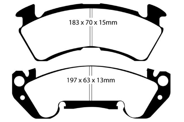 1994-1996 Chevrolet Impala Disc Brake Pad Set - Front (EBC Brakes)
