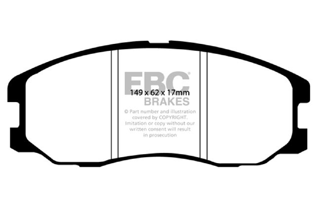 2007-2017 Chevrolet Equinox Disc Brake Pad Set - Front (EBC Brakes)