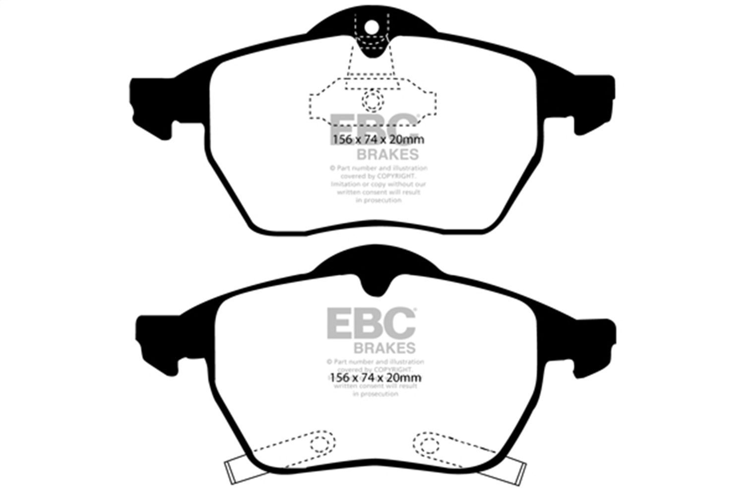 2001, 2000, 1999 Saab 9-5 Disc Brake Pad Set