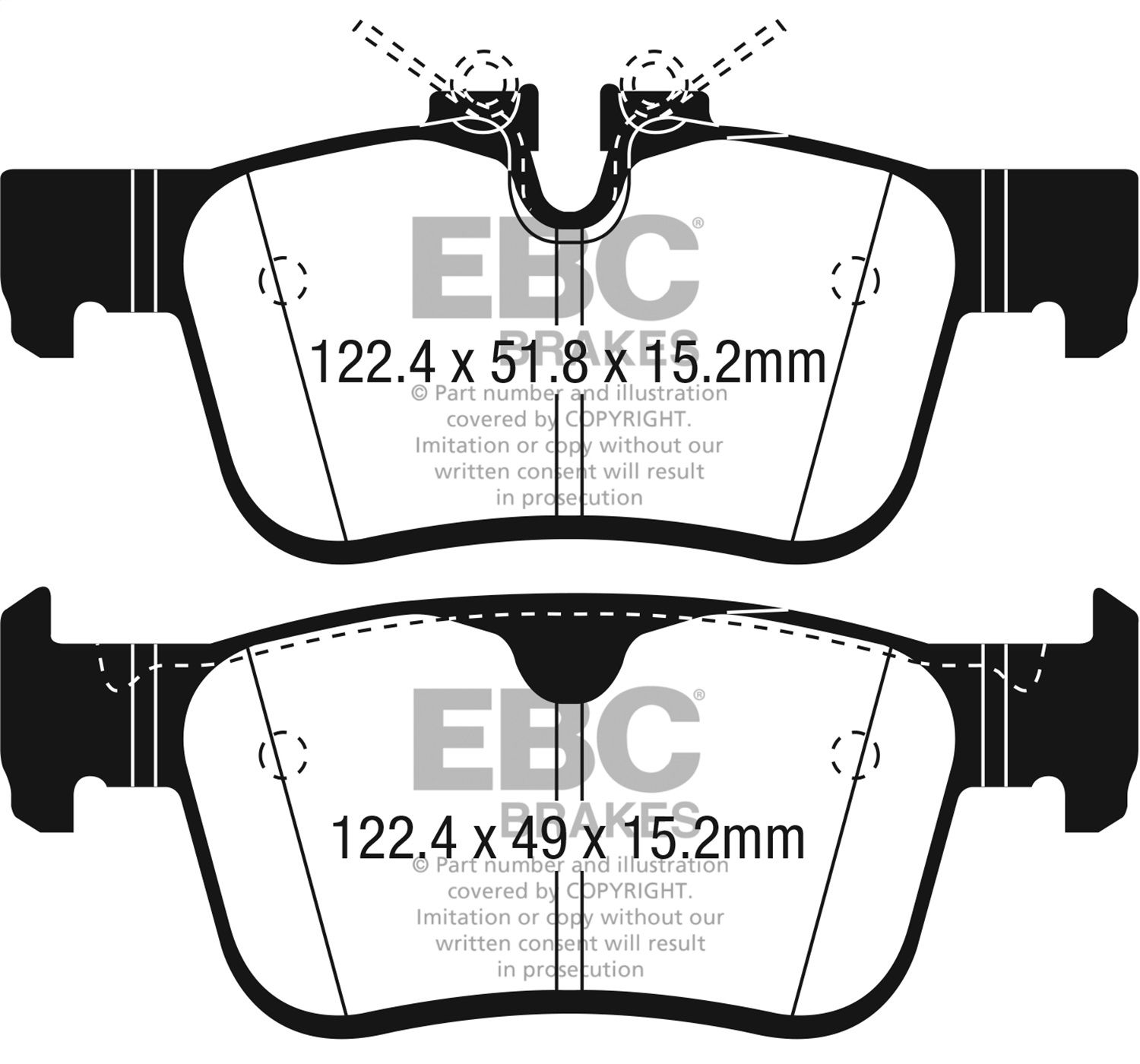 2023, 2022, 2021, 2020, 2019, 2018, 2017 Volvo S90 Disc Brake Pad Set
