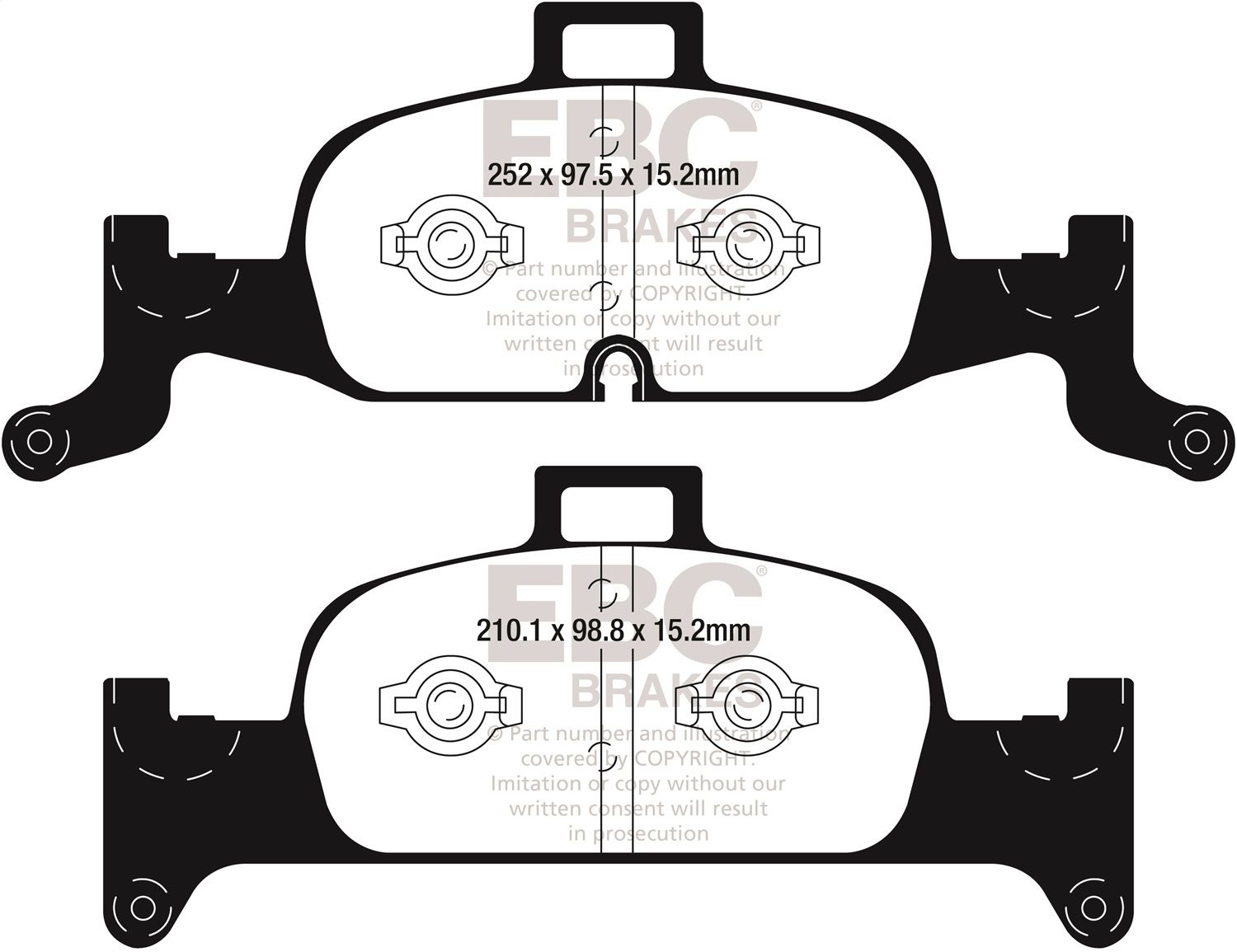 2020, 2019, 2018, 2017 Audi A4 allroad Disc Brake Pad Set