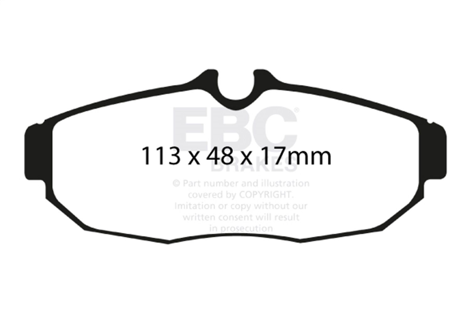 2012, 2011, 2010, 2009, 2008, 2007, 2006, 2005 Ford Mustang Disc Brake Pad Set
