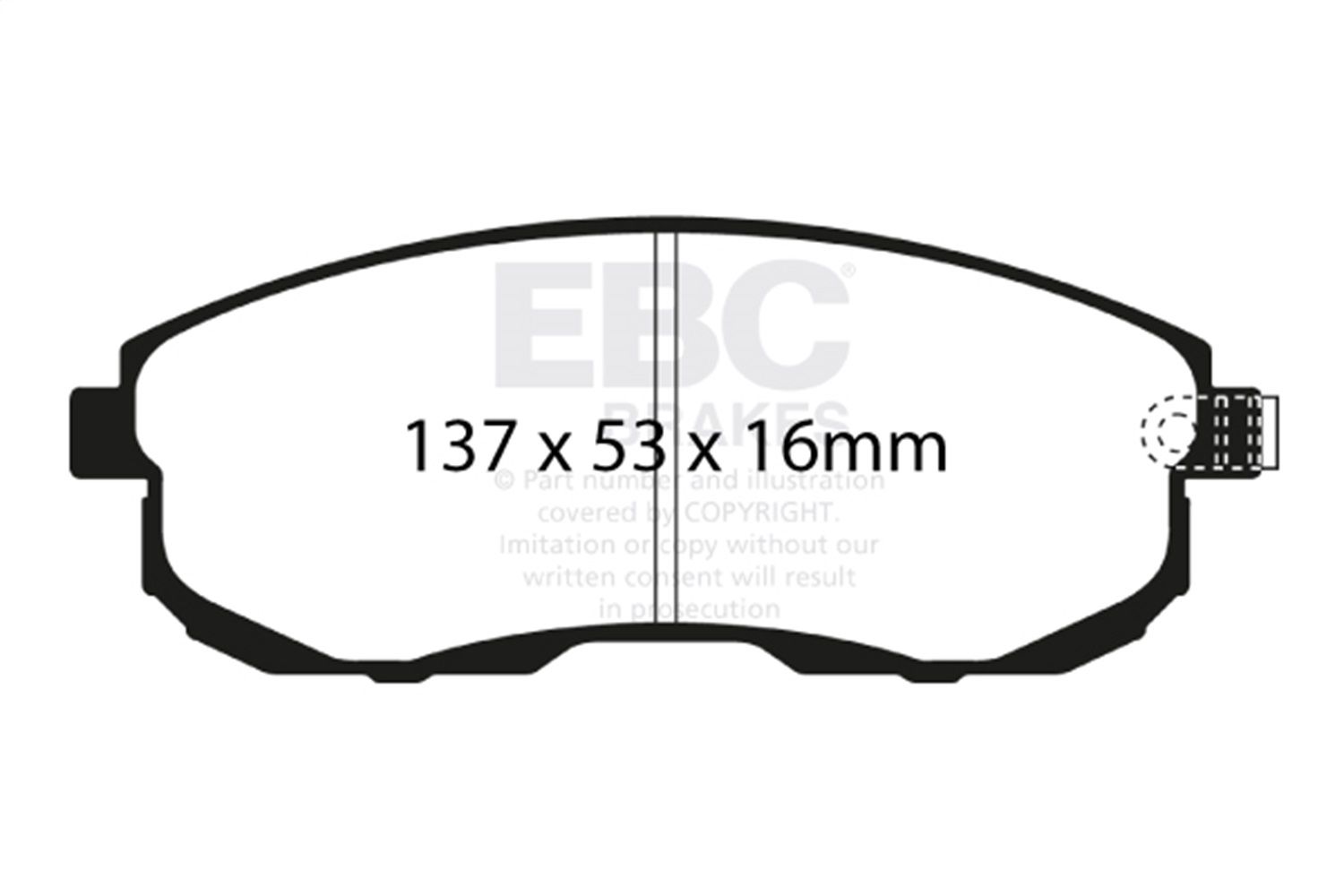2018, 2017, 2016, 2015, 2014 Nissan Versa Note Disc Brake Pad Set
