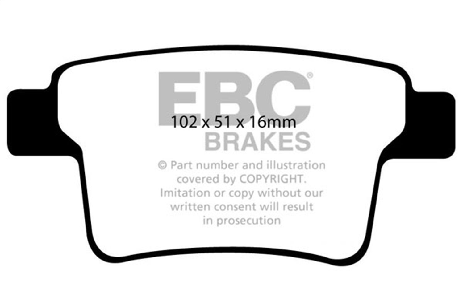 2009, 2008 Ford Taurus X Hundred Disc Brake Pad Set