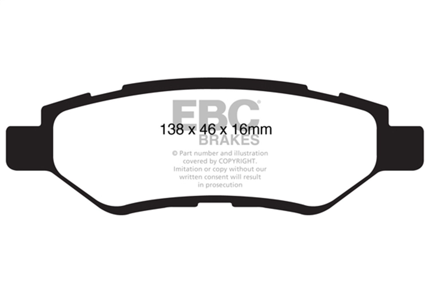 2014, 2013, 2012, 2011, 2010, 2009, 2008 Cadillac CTS Disc Brake Pad Set