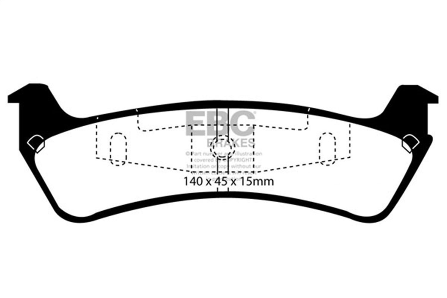 2001, 2000, 1999, 1998, 1997, 1996, 1995 Ford Explorer Disc Brake Pad Set