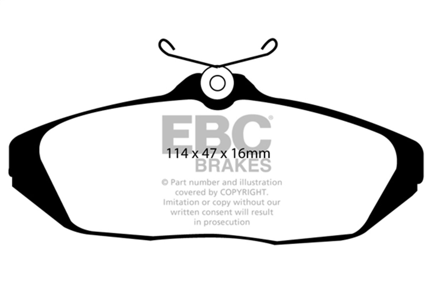2002, 2001 Dodge Viper Disc Brake Pad Set