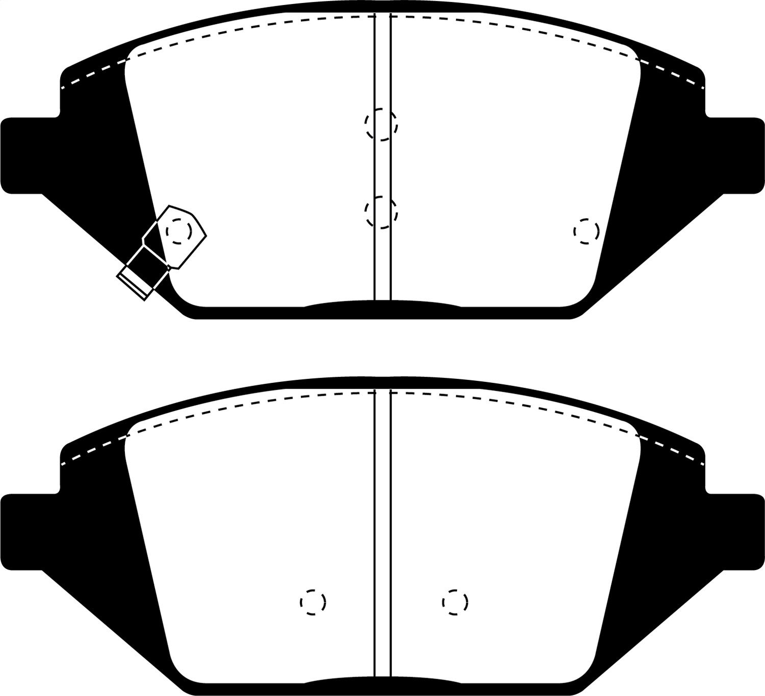 2018, 2017, 2016 Chevrolet Spark Disc Brake Pad Set