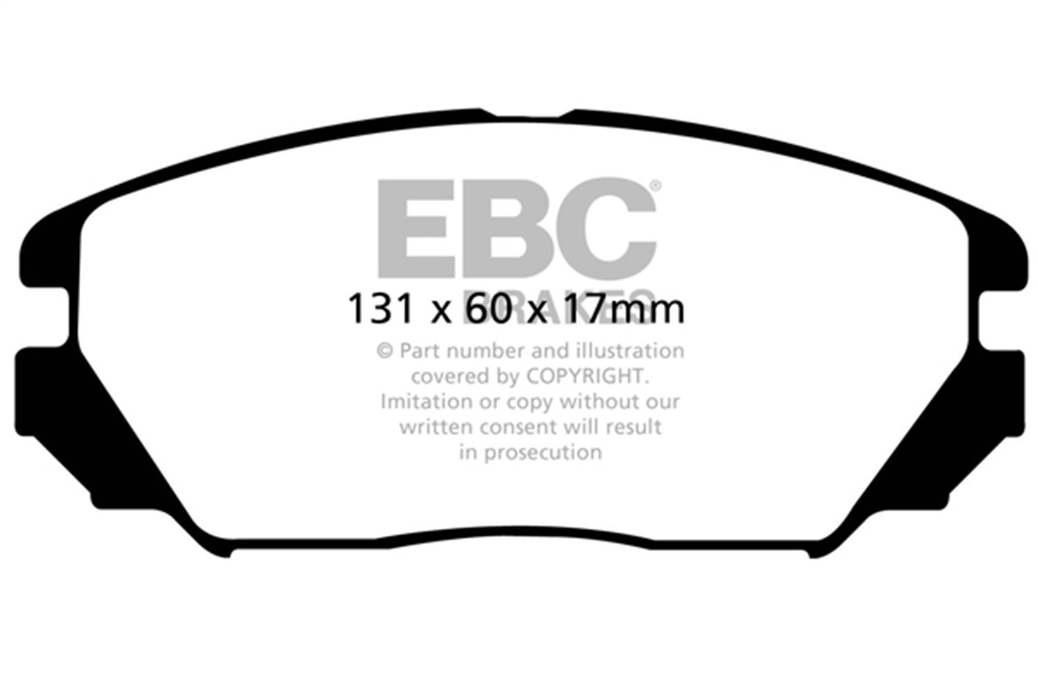 2011, 2010, 2009, 2008, 2007, 2006 Hyundai Azera Disc Brake Pad Set
