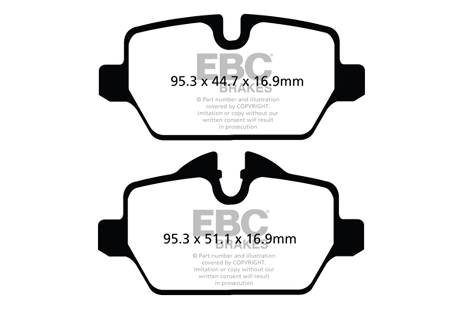 2016, 2015, 2014, 2013 Mini Cooper Paceman Countryman Disc Brake Pad Set