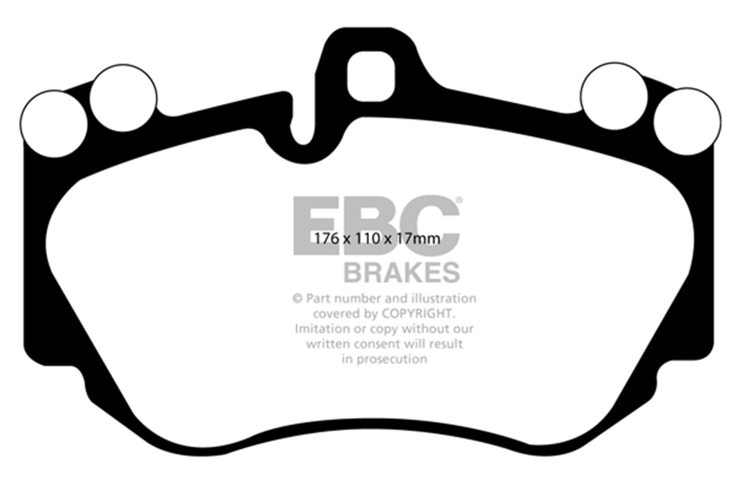 2010, 2009, 2008, 2007, 2006, 2005 Porsche Cayenne Disc Brake Pad Set