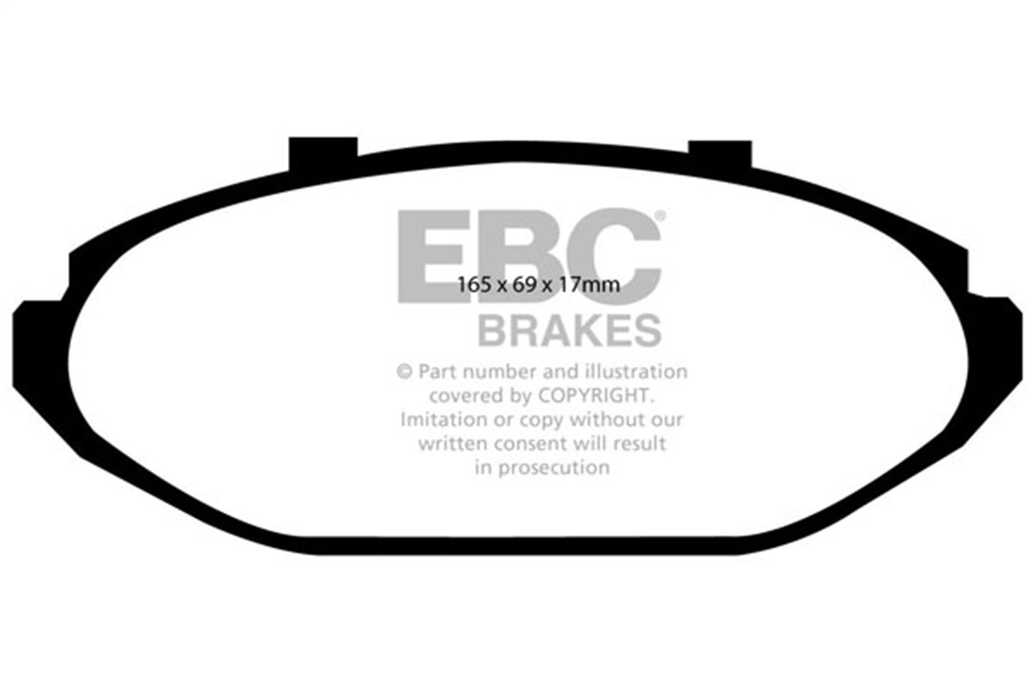 2002, 2001, 2000, 1999, 1998 Ford Crown Victoria Victoria Disc Brake Pad Set