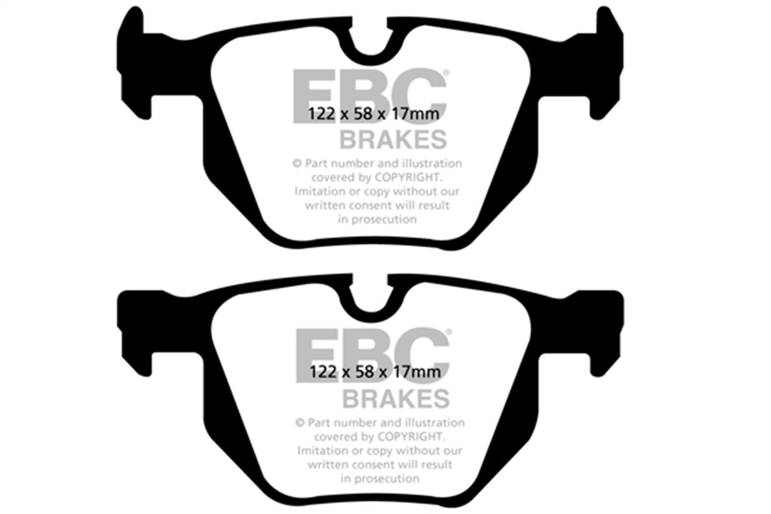 2011, 2010, 2009, 2008, 2007 BMW 335i Disc Brake Pad Set