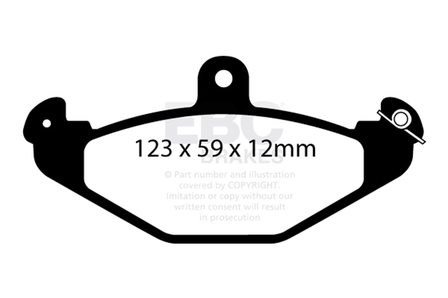 2011, 2010, 2009, 2008, 2007, 2006, 2005 Lotus Elise Disc Brake Pad Set