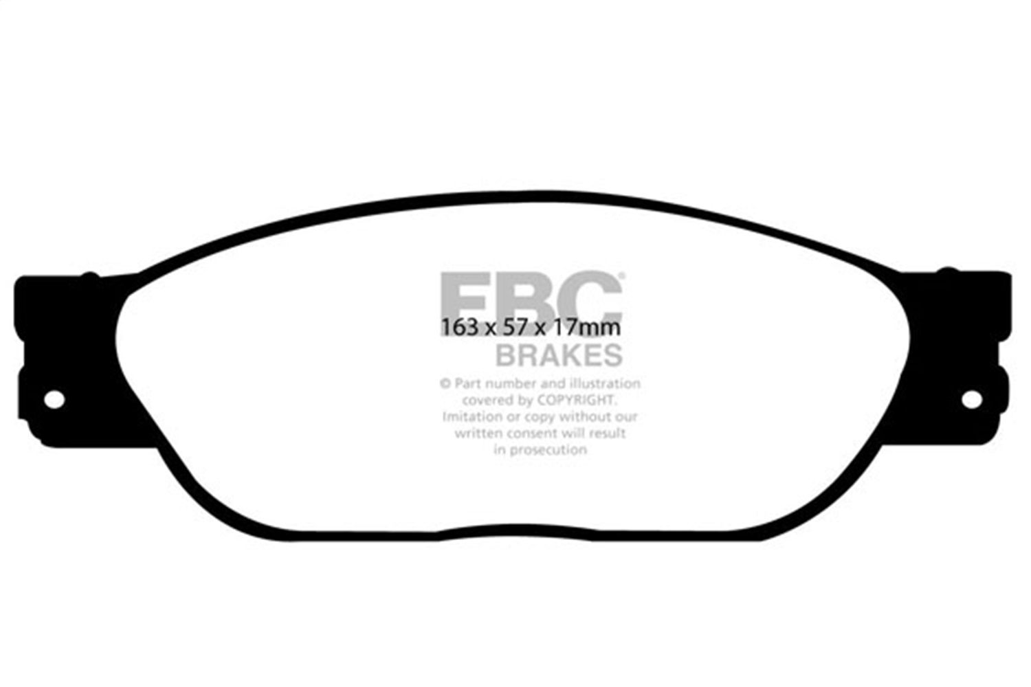 2006, 2005, 2004, 2003, 2002, 2001, 2000 Lincoln LS Disc Brake Pad Set